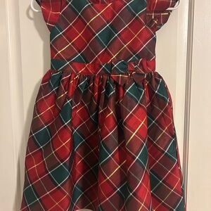 Gymboree Festive Red and Green Plaid Dress